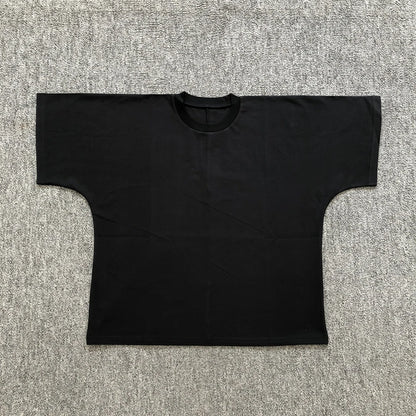 Yao Fashion HipHop Street Style Loose Baggy Casual Solid Color Unisex Tops Tanks Kanye West High Quality1:1 T Shirt For Men