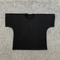Yao Fashion HipHop Street Style Loose Baggy Casual Solid Color Unisex Tops Tanks Kanye West High Quality1:1 T Shirt For Men