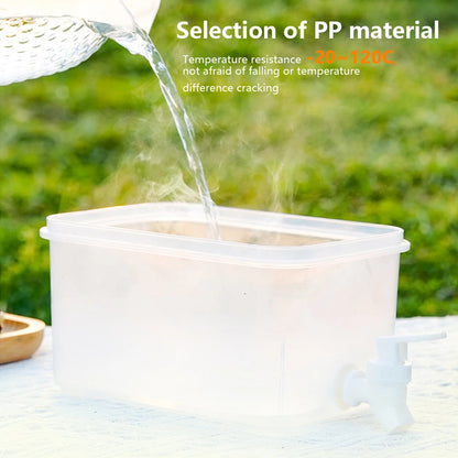 3.5-10L Cold Water Kettle with Faucet Refrigerator Cool Water Bucket Lemonade Bottle Beverage Water Dispenser Drinkware Outdoor