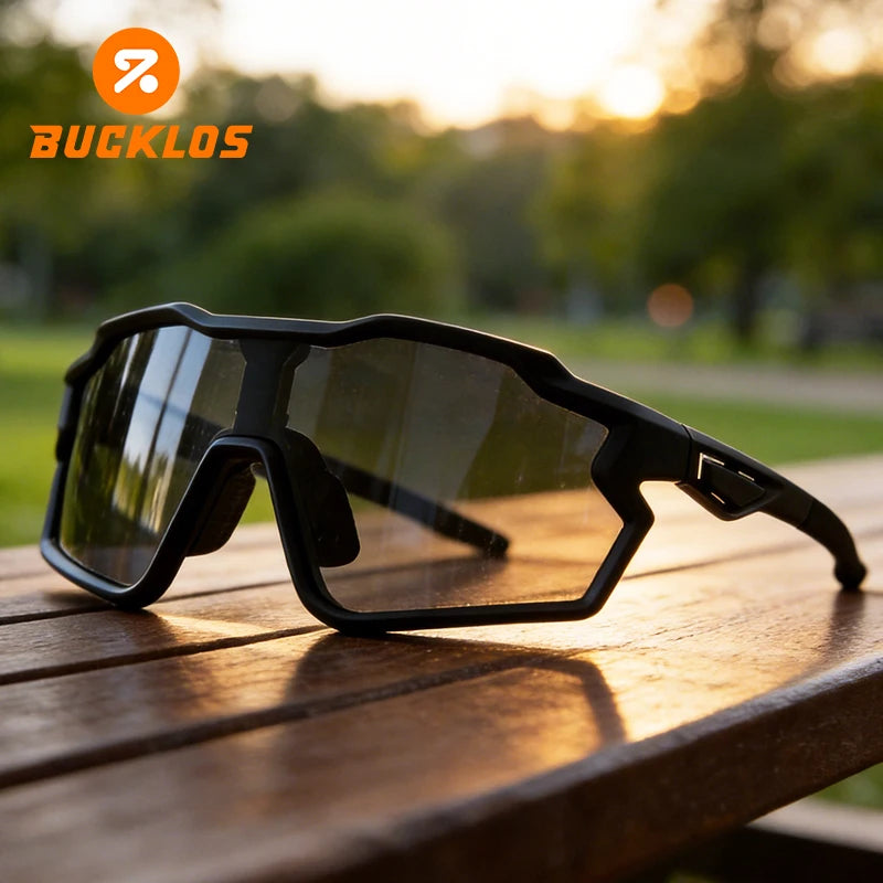 BUCKLOS Cycling Glasses Bike Goggle Outdoor Sport UV Protection Eyeswear Sunglasses Basic/Polarized Bicycle Glasses for Road MTB