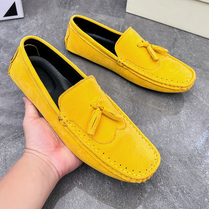 Loafers Men Casual Shoes Tassel Brogue Big Size Driving Shoes Men Loafers Moccasins Breathable Slip on Loafers for Men Shoes