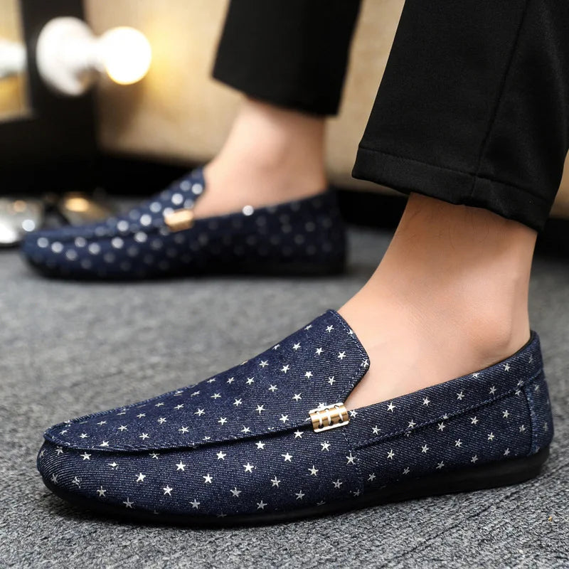 Spring summer fashion casual driving shoes one foot lazy shoes men's single shoes