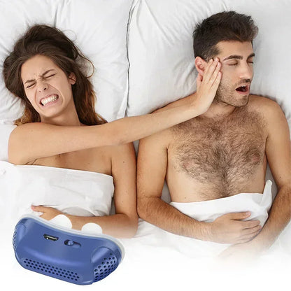 New Electric Anti Snore Device Nose Clip Anti-Snoring Stopper Snoring Solution Aid Guard Night Better Breath Sleep Care Machine