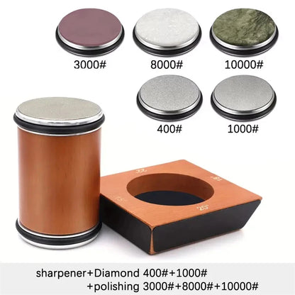Niiruo 4 Angles Rolling Knife Sharpener Kit For Straight Edge Roller Knife Sharpening With Industry Diamonds Whetstone Knife Set