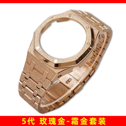 Mod Kit GA-2100 GM2100 Stainless Steel Case&Watch Strap For G-SHOCK Casioak GA2100 GMA-S2100 Replacement Metal Frosted Case Band
