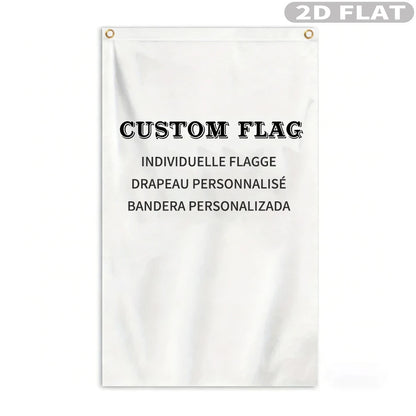2D FLAT 1pc Custom Vertical Single-Sided Printing Flag, Flag with 2 Grommets, Suitable for Outdoor Garden Yard Outdoor Using