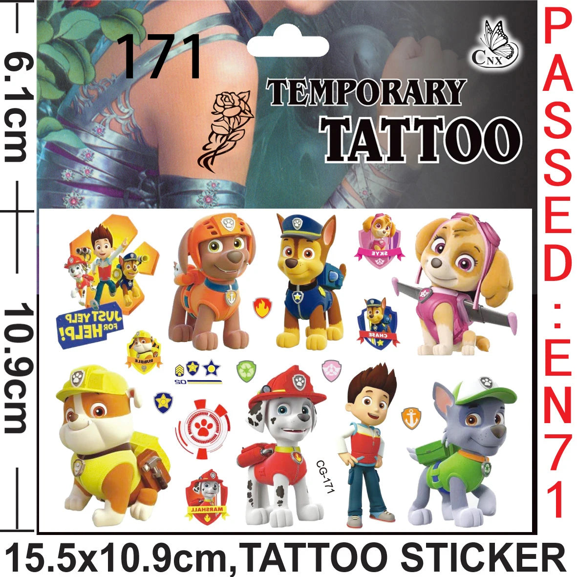 Paw Patrol Party Favors Slap Bracelet Stamps Keychains Gift Bag Stickers Birthday Party Decoration Christmas Stocking Fillers