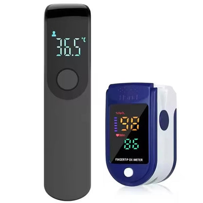 Household Medical Digital Ear Thermometer Baby Adult Fever Thermometer, Finger Pulse Oximeter Portable Health Monitoring Device
