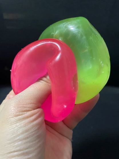 Squishy Plasticity Mochi Fidget Toys Transparency Coconut Oil Maltose Squeeze Toy Funny Anti-stress Sensory Toy for Adults Gifts