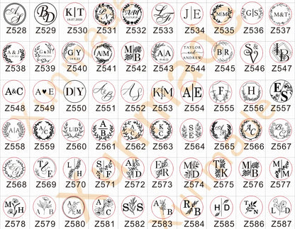Custom Stamps Wedding Initials Stamp Wax Seals Stamps Customize Your Own Logo Gift Stamps Replaceable Handles Invitation Stamps