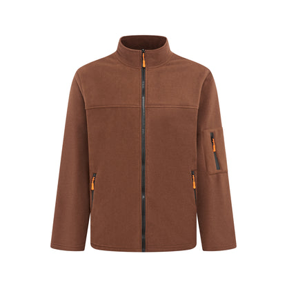 Men's hoodie autumn and winter 2026 new item fleece outdoor warm fleece jacket casual sports trend top