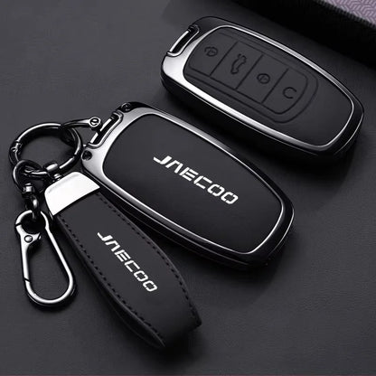 Car Key Case for Chery Jaecoo J7 7 PHEV J5 5 EV 2025 J8 8 2026 Keychain Remote Cover Shell Housing Ring Holder Fob Accessories