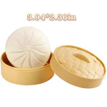 Colorful Steamer Dumpling Squishies Stress Ball Slow Rising Squeeze Fidget Toy Anti-Stress Sensory Relief for Adults Funny Gifts