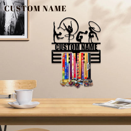 Custom Gymnastics Metal Medal Display Rack, Valentines Gift, for Room Decor, Suitable for Basketball, Football Exercise