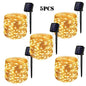 32M Solar LED Light Outdoor Festoon Lamp Garden Fairy Light String Led Twinkle Waterproof Lamp Christmas Garland Yard Decoration