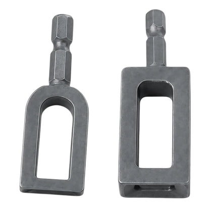 1/2pcs Large Diameter Multi-Functional Wire Twisting Tool Standard Hexagonal Shank Compact Size Iron Wire Knotting Connector