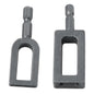 1/2pcs Large Diameter Multi-Functional Wire Twisting Tool Standard Hexagonal Shank Compact Size Iron Wire Knotting Connector