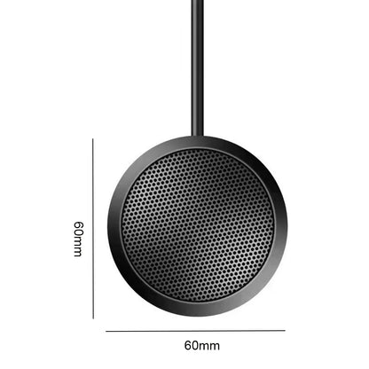 USB/3.5mm Conference Microphone Plug&Play 360° Omnidirectional Condenser Mic Desktop Computer Mic for Computer Desktop Laptop
