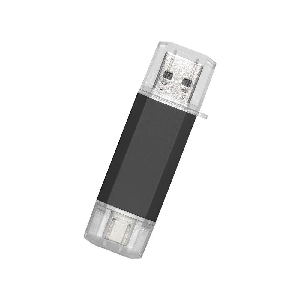 Type C USB 2.0 Flash Drives128GB 2 in1 PenDrive 64GB Multifuncional Memory Stick16GB U Disk16GB Waterproof Flash for Smart Phone