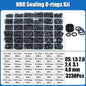 O Ring NBR Seal Washer Plumbing Gasket Thickness 1/1.5/2.0/2.4/3.1/4.0 Nitrile Butadiene Rubber Spacer Oil Resistance Oring Kit