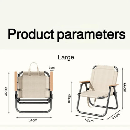 Portable Camping Chair Picnic Oxford Cloth Chair Beach Fishing Chair Outdoor Folding Beach Chair with Non-slip Mat Aluminum Blac