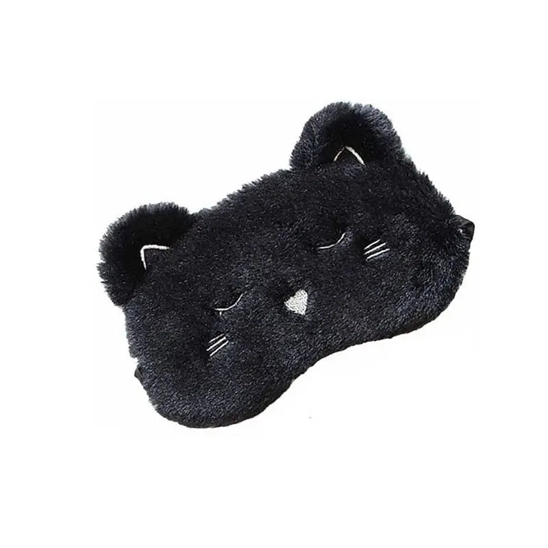 Cute Sleep Mask Eye Sort Bandage Plush Blindfold Cover Sleeping Dream For Girl Women Night Animal Eyepatch Nap Relax Health Care