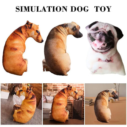3d Simulatie Hond Shiba Bulldog Toy Labrador Corgi Schattige Kussen Auto Huisdecoratie Hondenliefhebber Simulated Dog Pillow