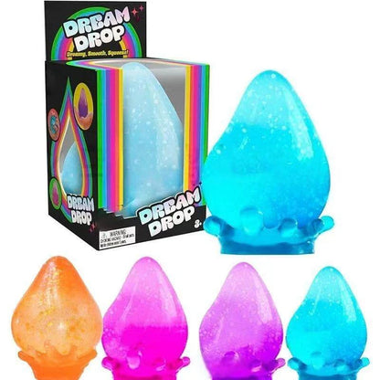 Needoh Dream Drop Squishy Squeeze Toy Safety Non-Toxic Slow Rebound Squish Anxiety Relief Autism ADHD Focus Toy for Adults Gift