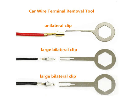 Terminal Removal Tool Kit 21Pcs Electrical Connector Pin Removal Tool Terminal Ejector Kit Depinning Tool for Automotive Car
