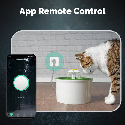 MOES Tuya ZigBee Smart Socket EU Wall Embedded Outlet Energy Monitor Indicator App Remote Control Voice Cotrol Alexa Google Home
