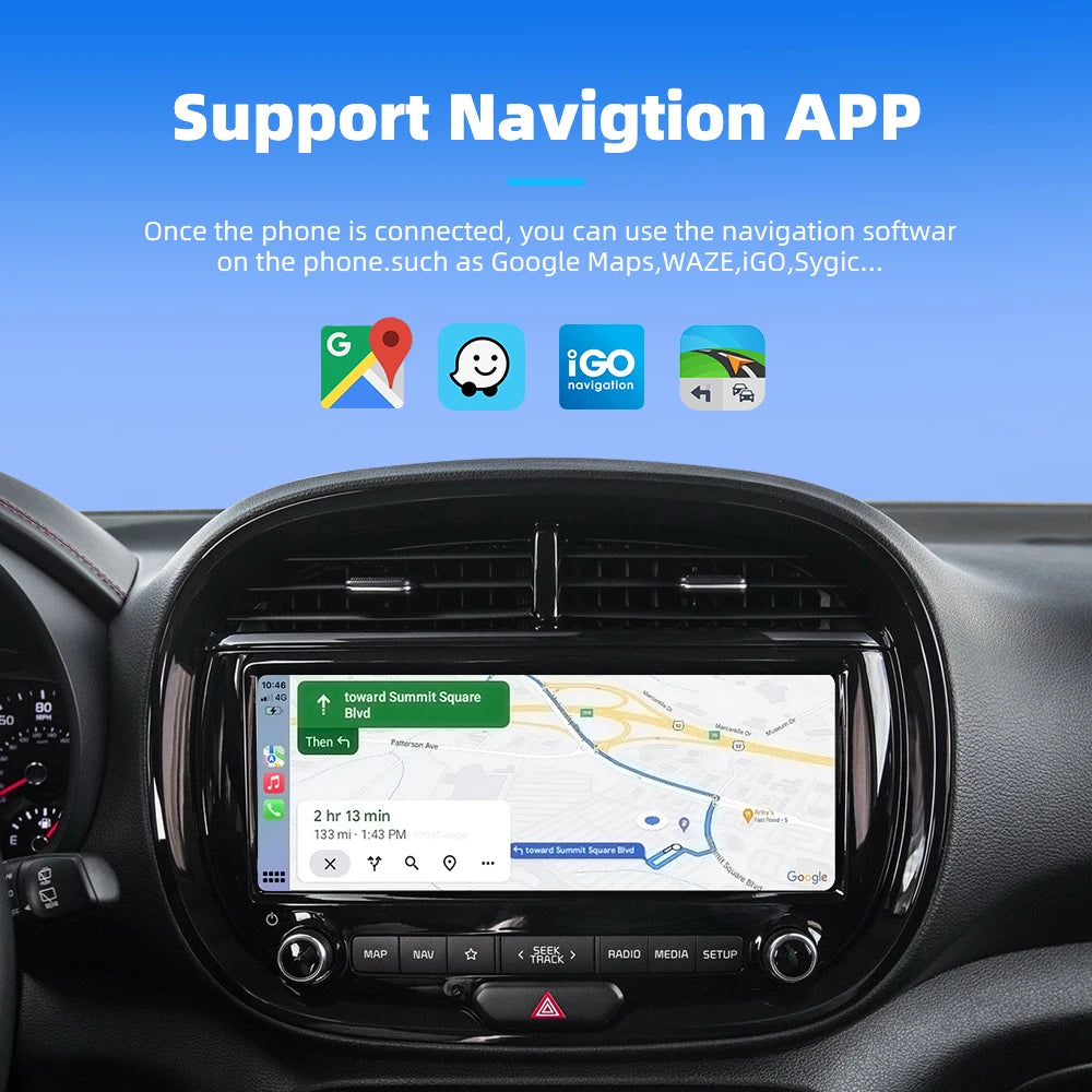 EKIY 2in1 Wireless CarPlay Dongle Wireless Android Auto Adapter Car Intelligent Systems AI Smart Box For Car With Wired CarPlay