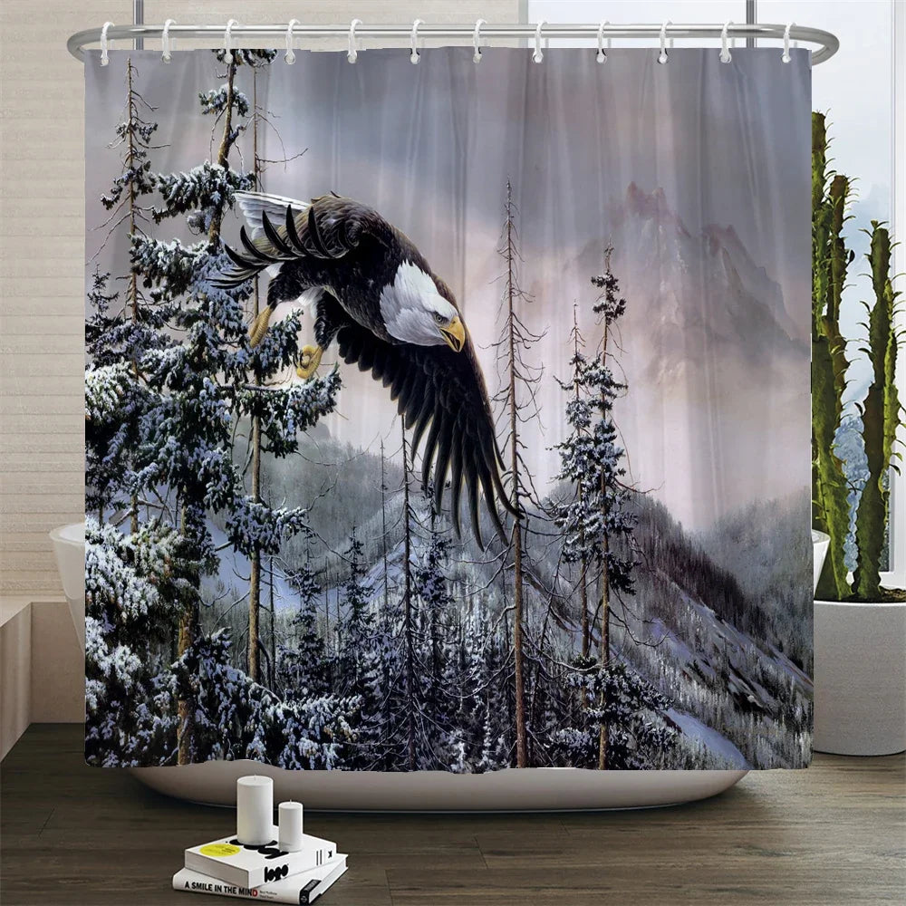 Cat shower curtains bathroom shower curtain Cute 3D fabric shower curtain with hooks funny waterproof shower curtain or Mat