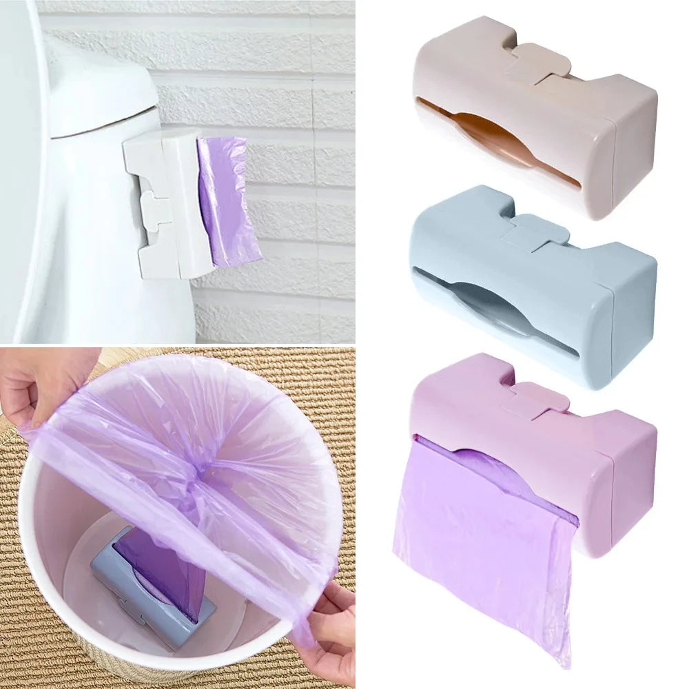Trash Bags Storage Box Garbage Bag Dispenser for Kitchen Bathroom Wall Mounted Grocery Bag Holder Kitchen Plastic Bags Container
