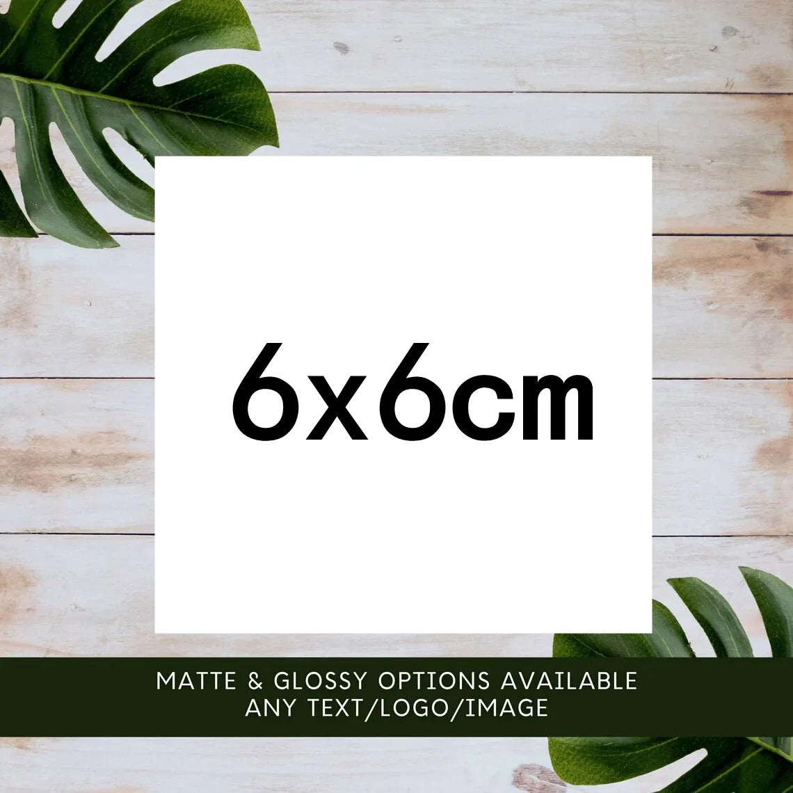 6CM Business  Customize  Logo Square Vinyl Your own Logo  Customized for Personalized  Name Stickers for Water Bottles Gifts