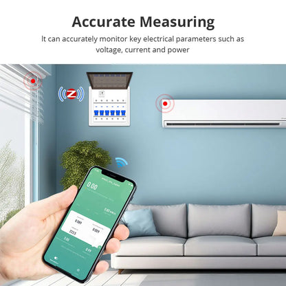 Zemismart Zigbee WiFi 63A MiNi Energy Meter Electric Monitor Sensor Work with Tuya Smart Zigbee2mqtt Home Assistant Homey SPM01
