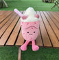 *JC Kawaii Coral Coconut Lemon Plush Toys Doll Coconut Soft Decor Guitar Plush Soothing Bedroom Companion Decor Exquisite Gifts