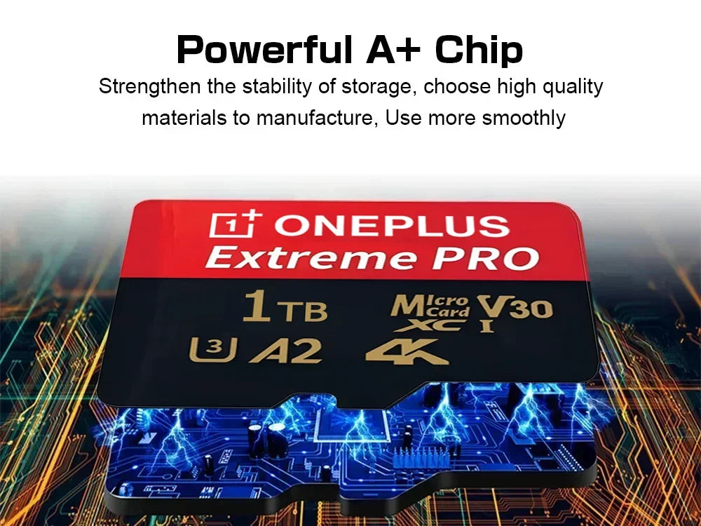 Oneplus Original Class 10 128GB Micro TF/SD Card High Speed Memory Stable Performance for Phones Digital Camera Laptop PC MP3
