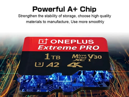 Oneplus Original Class 10 128GB Micro TF/SD Card High Speed Memory Stable Performance for Phones Digital Camera Laptop PC MP3