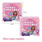 Gabby Dollhouse Birthday Party Supplies Plates Cups Tablecloth Napkins Gabby Cat Birthday Decoration Supply Kit Kids Party Favor