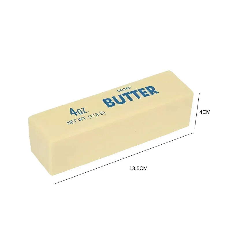 Butter Stick Squishy Fidget Toys Elastic Cheese Stick Funny Squeeze Prank Toy Stress Anxiety Relief Game Gift