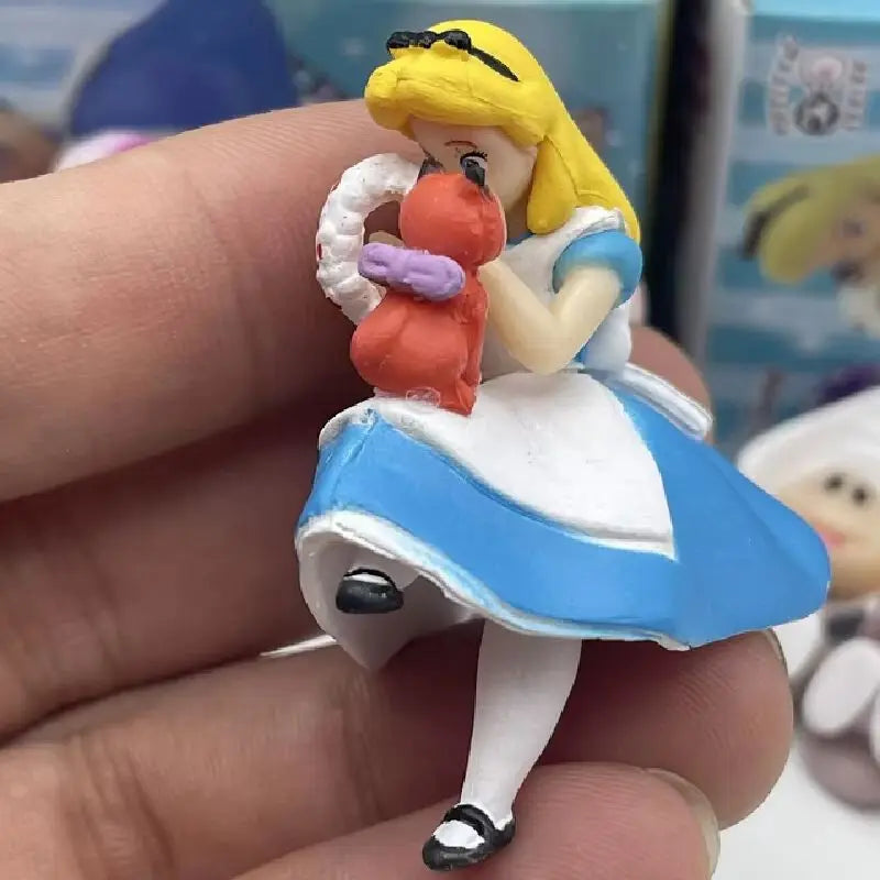 Alices In Wonderland Anime Figures Cheshir Cat White Rabbit Young Oyster Action Figure Toys Desktop Decoration Surprise Gifts