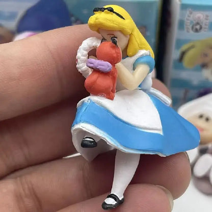 Alices In Wonderland Anime Figures Cheshir Cat White Rabbit Young Oyster Action Figure Toys Desktop Decoration Surprise Gifts