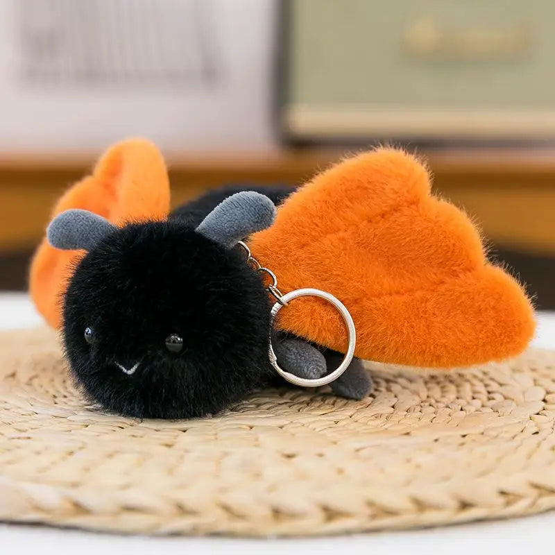 Small Insect Plush Pendant Keychain Animal Plush Toy Doll Keychain Creative Stuffed Doll Bag Pendant Cute Snail Bee Keyring