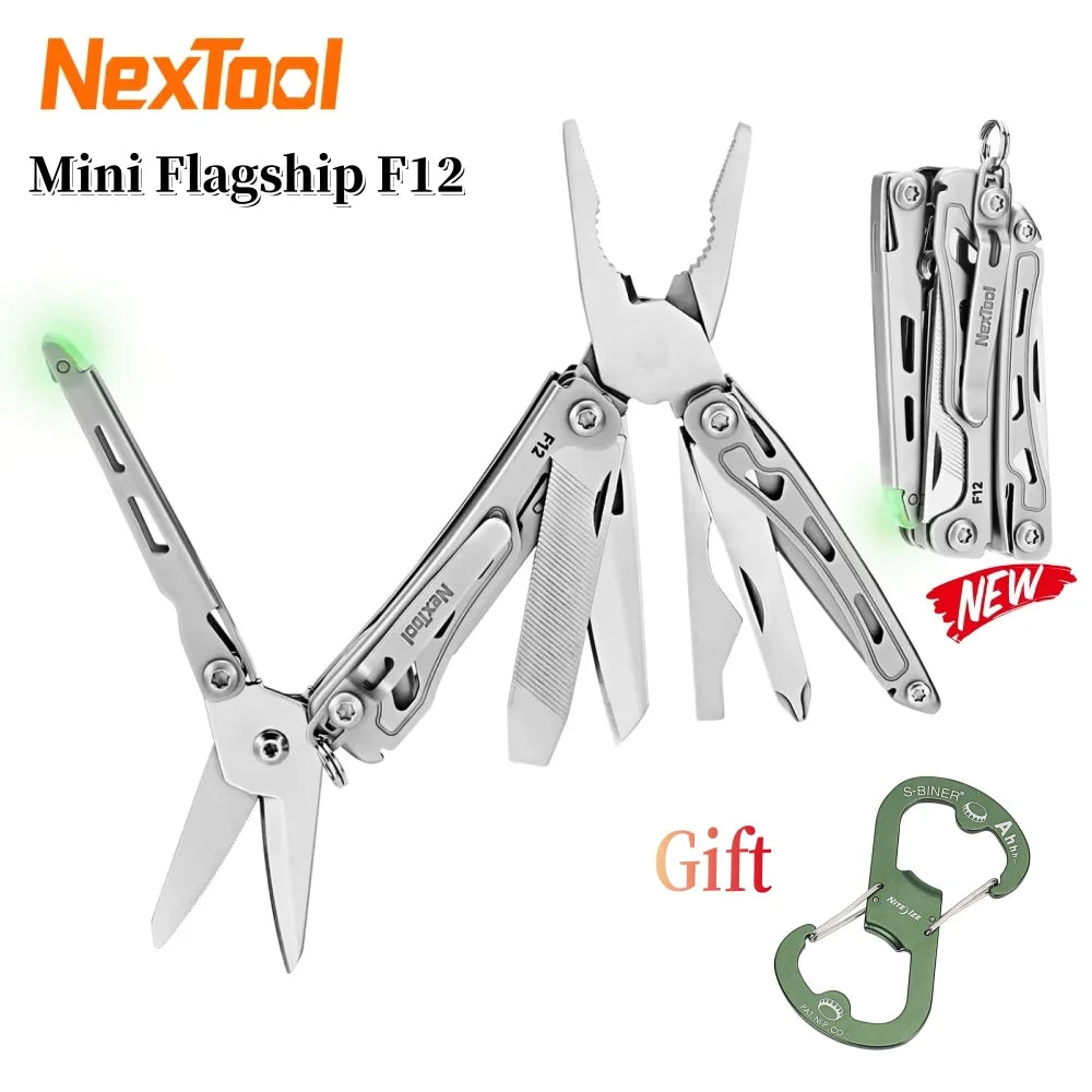 NexTool 13 In 1 Mini Flagship F12 Multi Functional Tool Folding EDC Multitool Screwdriver Pliers File Ruler Outdoor Hand Tools
