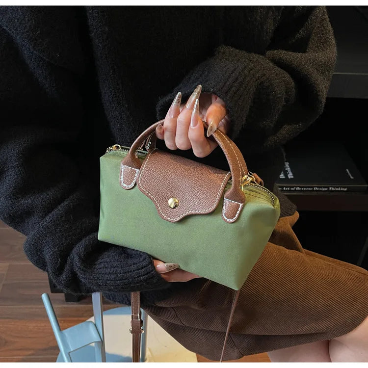 Retro Casual Fashion Ladies Shoulder Bag Stylish Trendy Crossbody Bag Quality Small Square Bag Urban Minimalist Style Polyest...