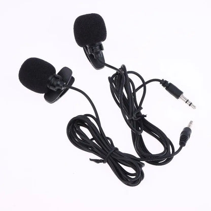 1 Pc Hands-free Condenser Clip-on Lapel Mic 1.5 Meters Mini Portable Lavalier Wired 3.5mm Microphone For Phone And Laptop PC