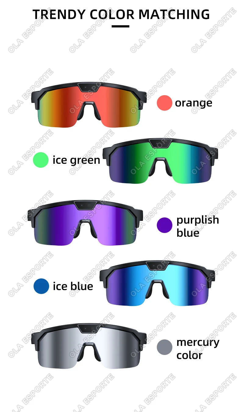 2026 New AI Smart Sports shooting&recording Glasses 800W Camera HD Anti-shake Bicycle Riding Shooting Artifact Windproof Goggle