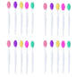 1-20pcs Beauty Skin Care Wash Face Silicone Brush Exfoliating Nose Clean Blackhead Removal Brushes Tools With Replacement Head