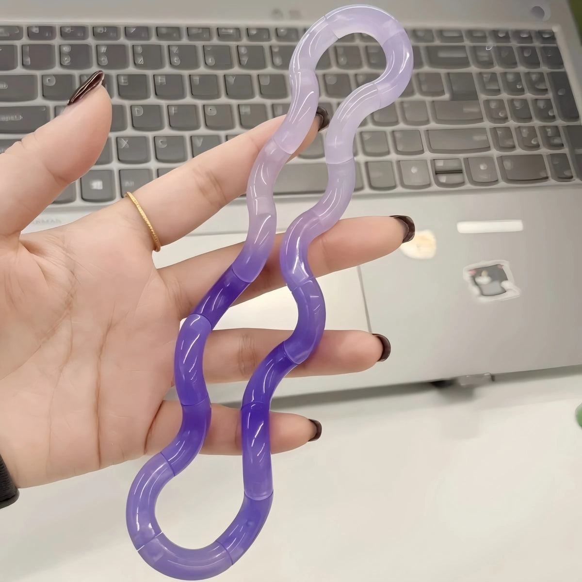 Tangle Fidget Toy Convertible Rope Stress Relieving Toy Color shape-shifting Rope Ornament Finger Rope Toys Creative Party Gifts