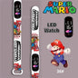 Mario Bros Children's Watches Action Figures Luigi Princess Peach Yoshi Bowser kids Sport Wristband Waterproof Digital Watch Toy